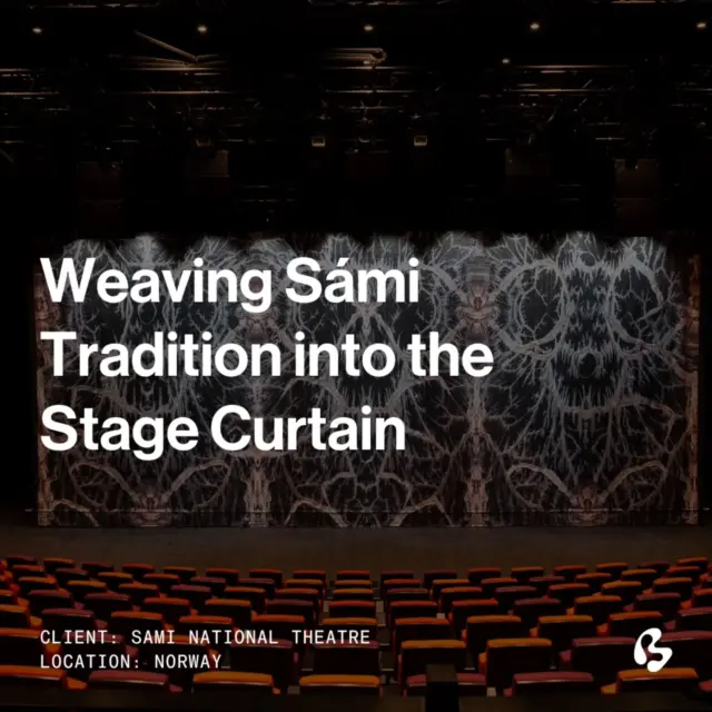 An intricate dance of nature’s design, honoring Sami roots with every rise.
.
For the Sami National Theatre, Big Image printed the curtain on premium cotton fabric and created a tailored solution that allows it to be raised like an elevator curtain. The motif is an image of reindeer adipose tissue, known as Leavssus. Reindeers are an important symbol in Sami culture.
Photo credit: Koro/Monica Milch Gebhardt
.
For more information: https://www.statsbygg.no/nyheter/storstilt-apning-i-kautokeino
.
.
.
.
.
.
.
.
Setdesign, setdesigner, scenicdesign, scenicdesigner, scenography, scenographer, productiondesign, productiondesigner, crafts, theatredesign, theatredesigner, bigimage, printedfabric
#137822